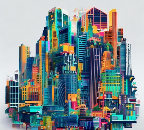 城区广告规划设计图，cities 的视觉语言