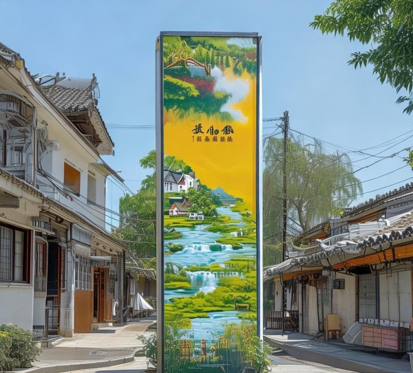黄江镇广告牌统一规划，asing美乡村新气象