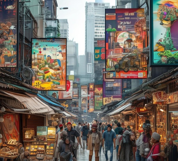 广告牌市场规划设计图集，推动城市文化价值的传递