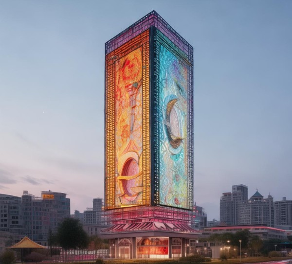 甘肃广告牌规划图落地效果