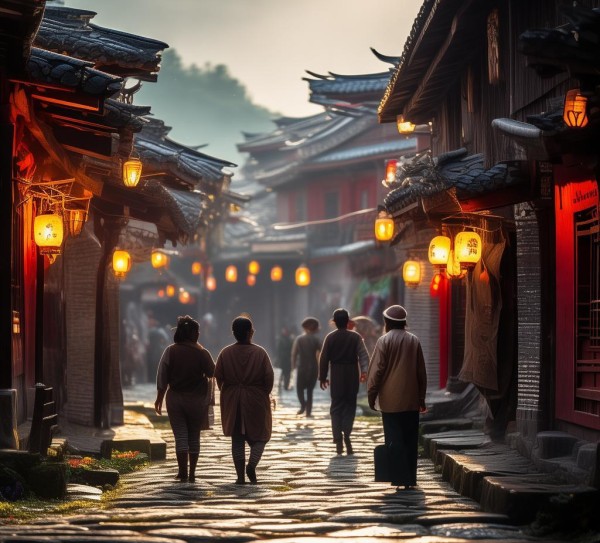 道县老街的广告,光影交错的诗意故事