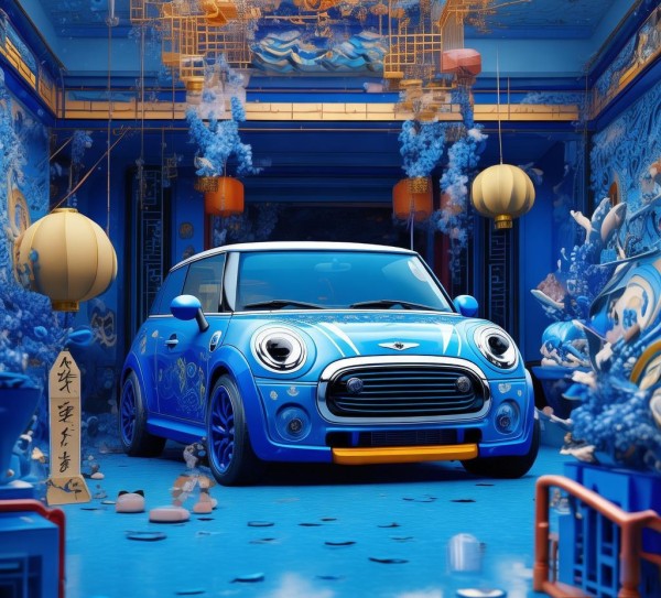 蓝色文化与五菱宏光MINI,视觉启示之旅
