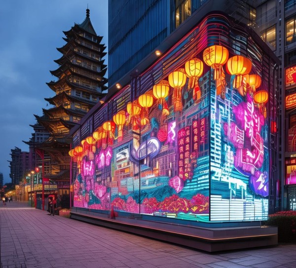 河北广告展示,现代与传统的和谐融合