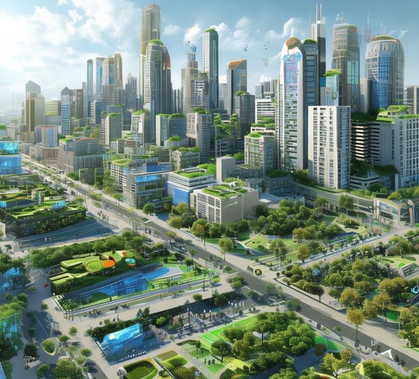 规划图，城市未来与社区互动