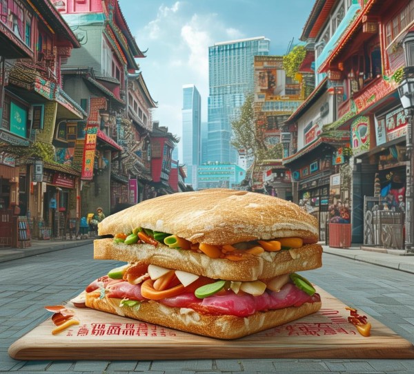 传统与现代的平衡,三明治广告的创新之歌
