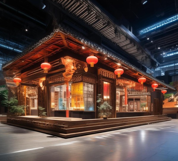 四川广告展台规划馆设计,Taking四川作为案例