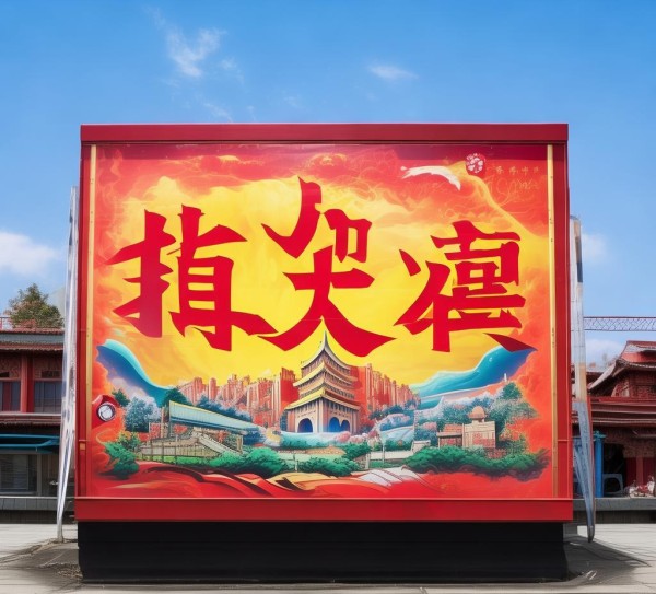 易拉宝，中国的力量！