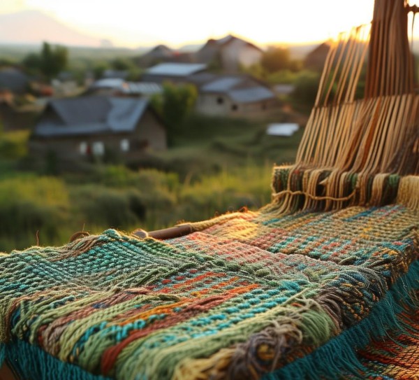 螺 threads，纺织乡村广告设计的诗意语言