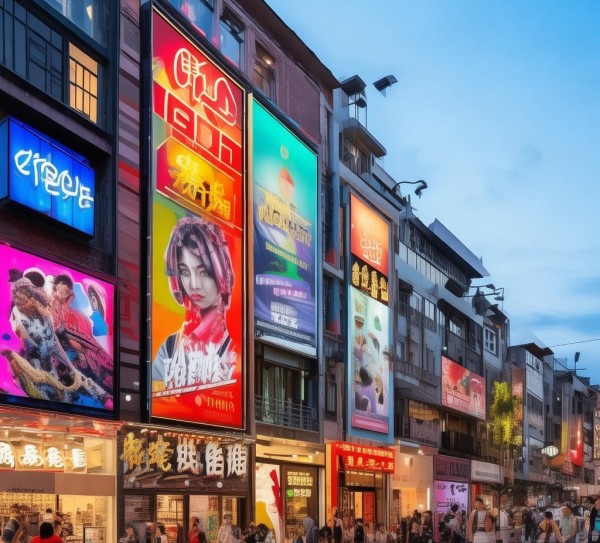 商业街的广告,北京路的商业活力与品牌价值