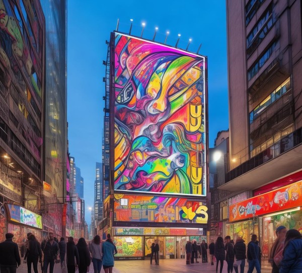 城市视觉艺术，街道广告牌的设计与实践