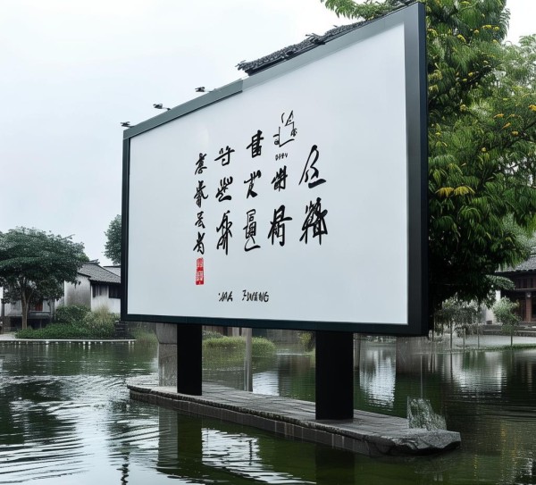 江庄,广告牌设计的诗意栖居