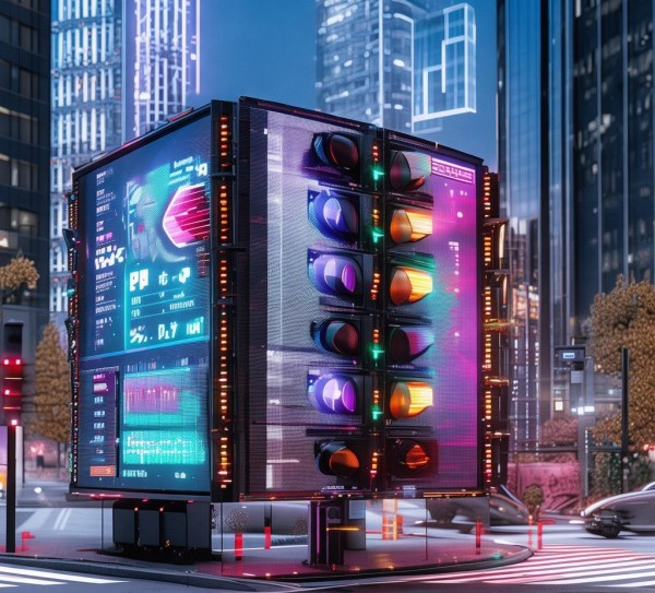 交通信号灯与路口广告标识,构建高效交通的未来路径