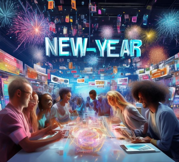 新年的创意广告设计,新年规划与创新思想