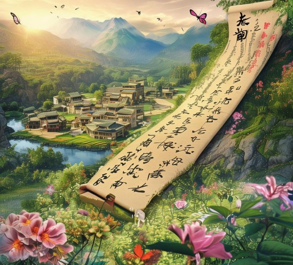 美丽乡村广告设计,诗画中的诗行