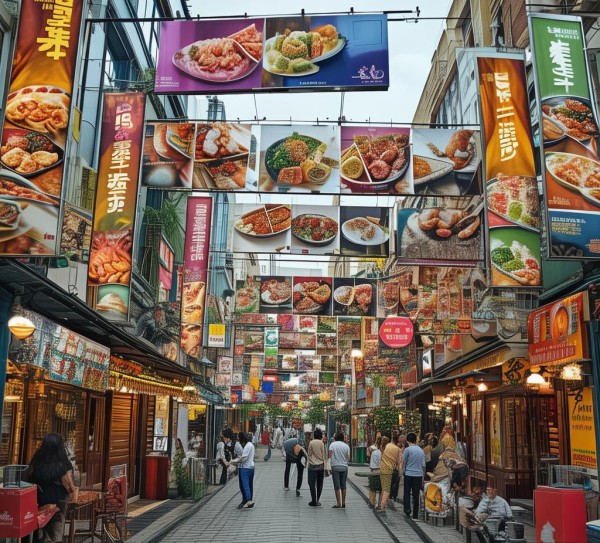 美食街户外广告规划方案,你的最佳选择