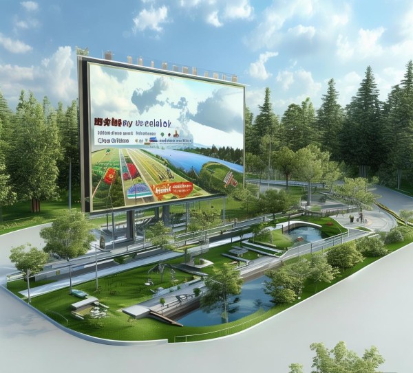 户外地标广告牌规划图,你的户外活动理想图