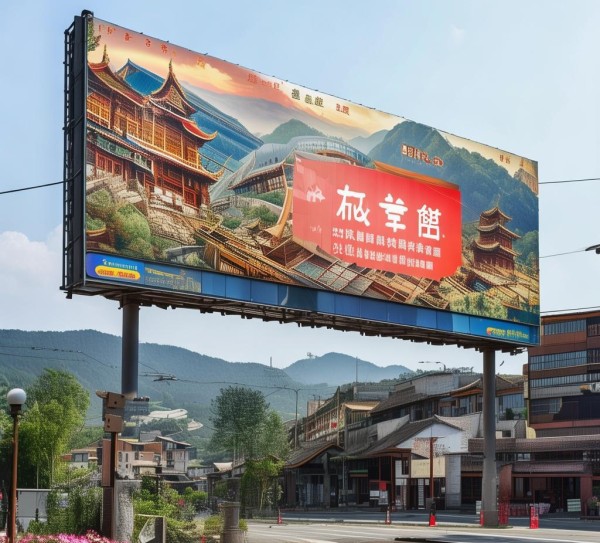 乡镇规划设计广告牌的视觉表达与文化价值解析