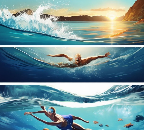 illustrated Swimmer’s Journey:5 Winning Swim Ads