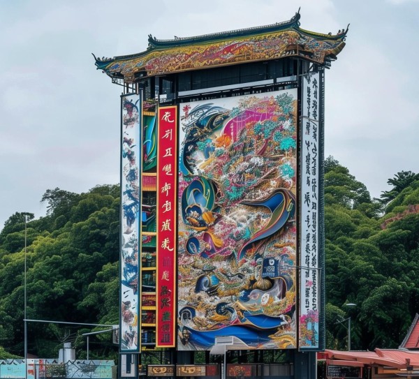 江庄广告牌规划设计图片,一场视觉盛宴