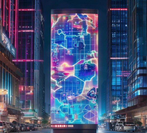 湖北创意落地广告牌规划,城市形象的数字化绽放