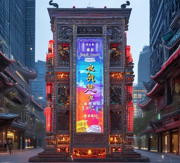 江庄广告牌，千年城市与现代艺术的完美融合