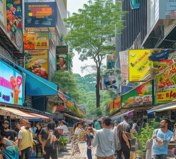 农业园里的城市化，广告与生活艺术的互动