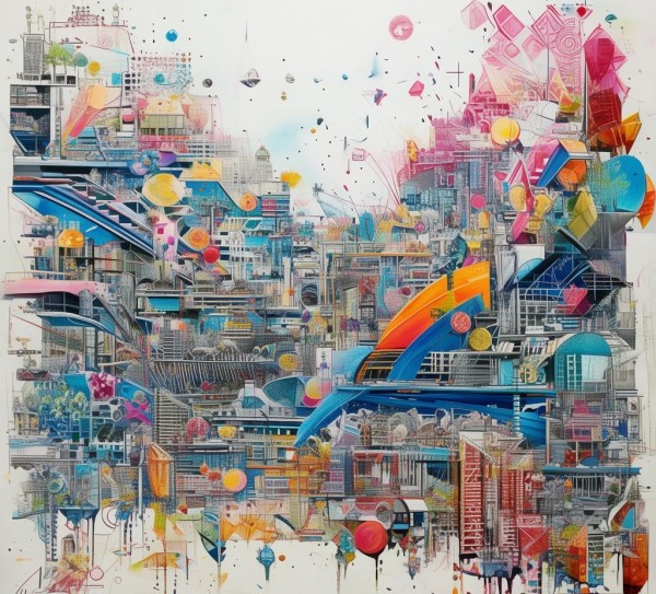 数字与手绘，全球第一场视觉盛宴—物业广告规划手绘作品展