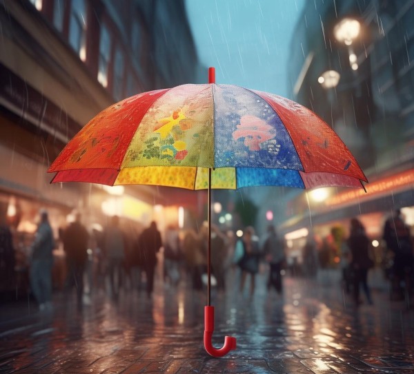 雨伞广告，传递温暖，传递希望