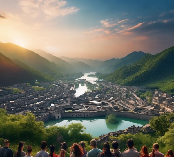都江堰宣传广告案例图,中国水的璀璨明珠