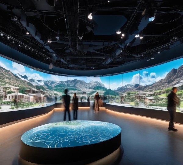 伊犁规划馆展厅，视觉与触觉的完美结合