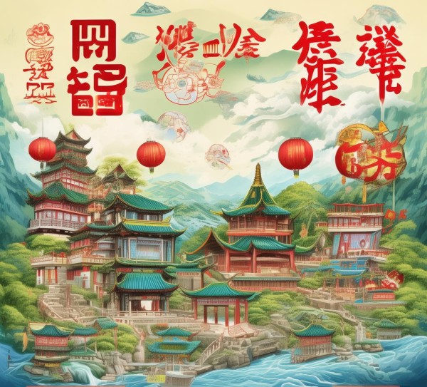 绍兴学校广告规划公示图，视觉盛宴，文化特色