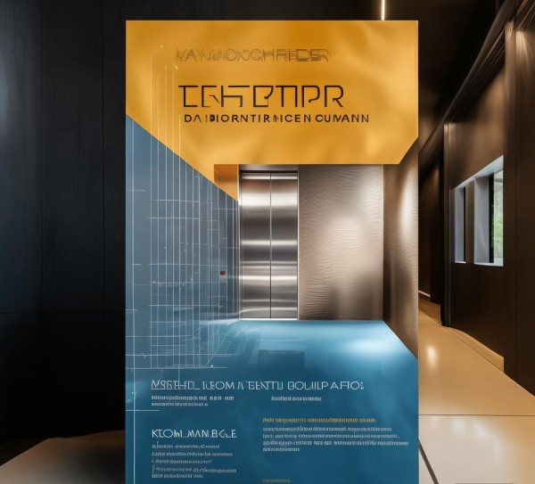 电梯广告公司内部宣页，视觉与策略的结合