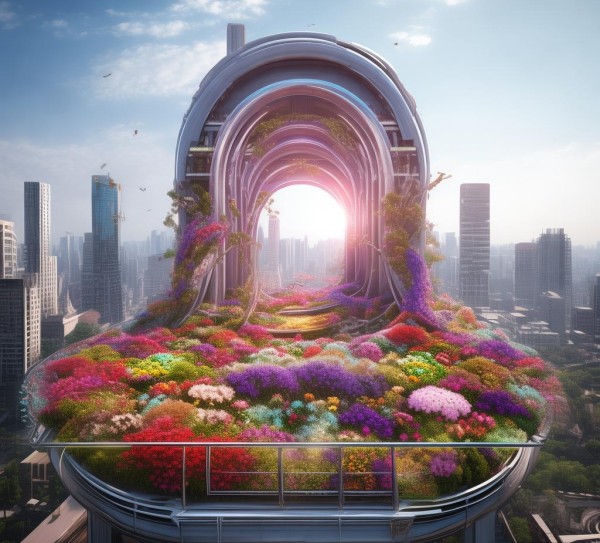 广告规划,天桥的空中花园之花