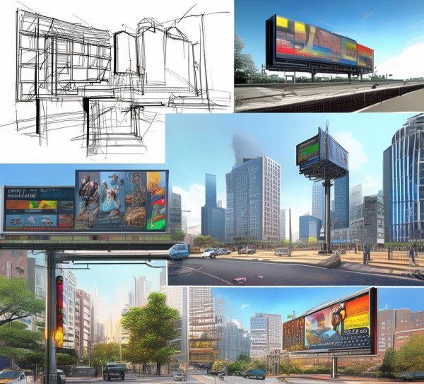 广告牌市场规划设计图集,从设计到应用的 journey