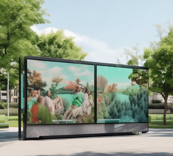 市政广告牌统一规划颜色，color uniforming strategies for public park advertisement