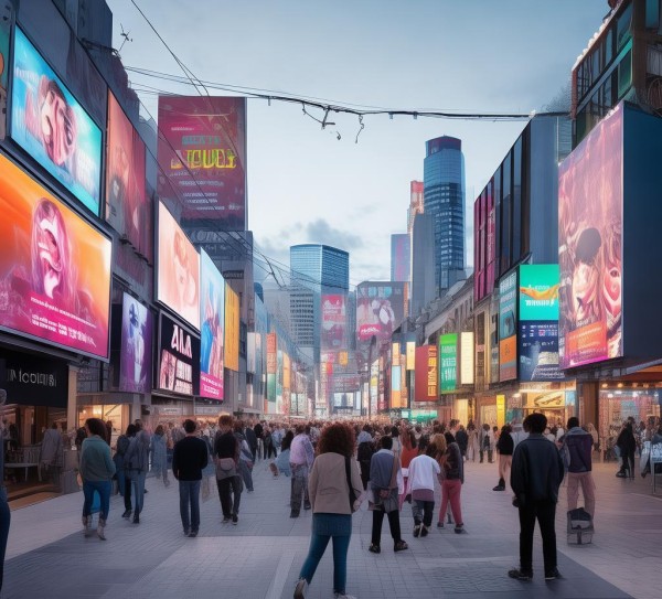 Dig Deep into the Development of Outdoor Advertising in the New District