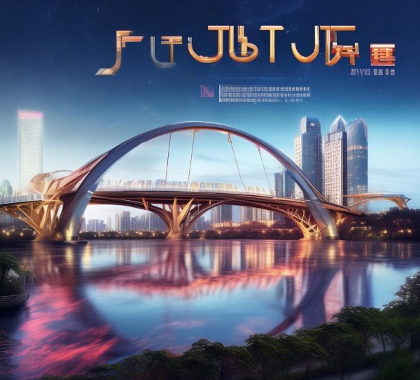 广东跨线桥，广告图说的未来