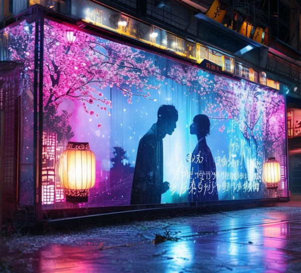 愎,中国广告公司宣传栏里的浪漫密码