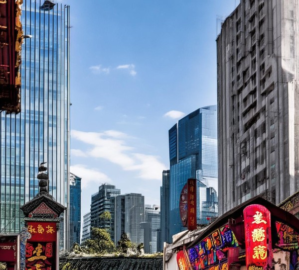中国城市,广告的现代与传统