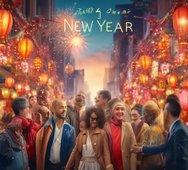 新年创意广告,温暖与希望的力量