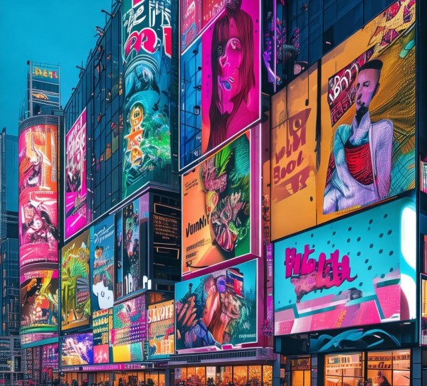 城市街道的视觉魅力，广告牌设计全解析