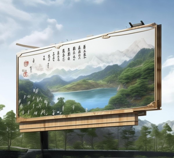 山庄自然风光宣传牌设计与实践,主题公园与自然保护区解决方案