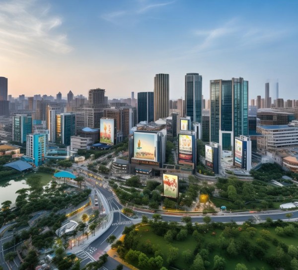 解读青岛十条路户外广告规划,城市生态的璀璨绽放