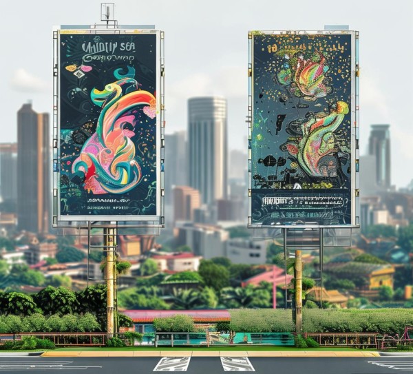 打造社区文化氛围，打造广告布点设计图，提升城市文化景观