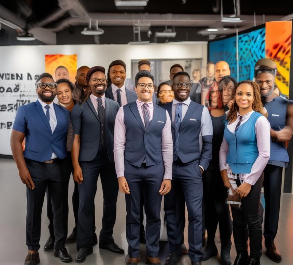 广告公司工作服宣传标语，，choose us for your success, trust our strength, and stand tall as a trusted partner in your journey.