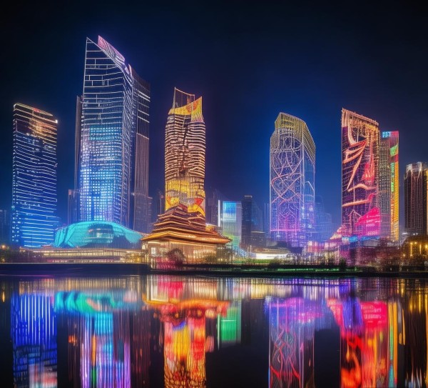 重庆广告灯光设计未来视觉艺术探索—城市空间的视觉艺术