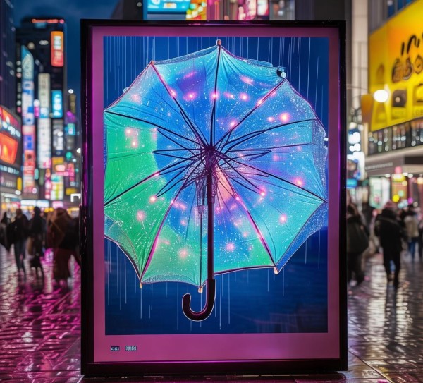 雨伞广告,视觉冲击力与智慧设计的完美结合