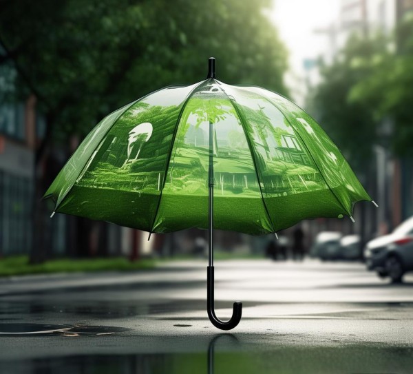 雨伞广告，助力城市环保的绿色启示