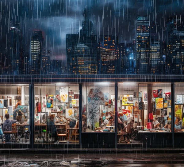 雨天广告，创意与艺术的完美结合