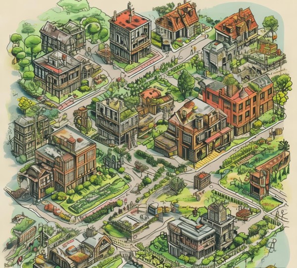 老旧小区广告位规划图，城市美化的新标准